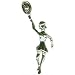 .925 Sterling Silver Female Tennis Player Charm by SilverChicks