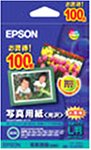EPSON 写真用紙 L判写真サイズ 100枚入り KL100PSK