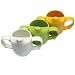 Dignity Ware Yellow 2-Handled Feeder Cup With Pierced Spout, Set of 6