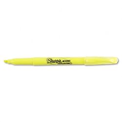 Sharpie Accent Pocket-Style Highlighters, Fluorescent Yellow , Chisel Tip, Dozen - 27025