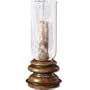 Jannik Hurricane Bronze Metal Candle Holder