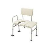 Guardian Padded Transfer Bench with Commode Opening