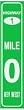 MILE MARKER 0 KEY WEST HWY 1 new sign