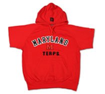 Buy Maryland Terrapins Hooded Short Sleeve Sweatshirt by Star Struck
