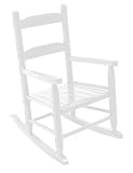 Wooden Children's 2-Slat Rocking Chair Select Color: White - 18120