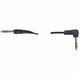 HOSA STEREO 1/4 PHONE - RT. ANGLE STEREO 1/4 PHONE, 5ft. Molded Cable