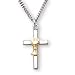 Toys : Sterling Silver - 14K Gold Filled Communion Cross with Chalice and 18-inch Chain
