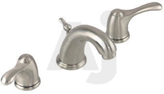 Gerber Allerton Series 43340BN Double Lever Lavatory Faucet with 4-3 8 Reach, 4-3 4... by Gerber