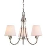 Sea Gull Lighting 31385-962 Stockholm Three-Light Chandelier, Brushed Nickel Finish with Etched Opal Glass Shades