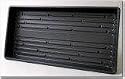5 Pack of Durable Black Plastic Wheatgrass Growing Trays (Without Holes) 21" X 11" X 2" - Flowers, Seedlings, Plants