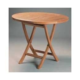 Anderson Teak TBF-035R 35 Inch Round Bistro Folding Table from Folding Picnic Tables