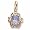 Rembrandt Charms March Birthstone Charm, 14K Yellow Gold