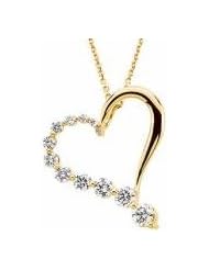 1 Cttw Journey Diamond Heart Pendant