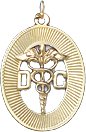 DC Chiropractor, 14K Gold Charm