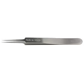 Erem 5SASL Tweezers, Stainless Steel, Anti-magnetic, Tapered Point. Made Italy