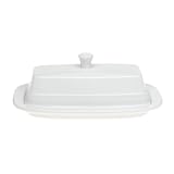 Fiesta White 494 7-Inch Covered Butter Dish by Fiesta