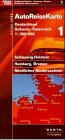 Produkt-Bild: AutoReiseKarte Deutschland, &Ouml;sterreich, Schweiz 1 : 300 000. Kartenset (Kunth). ( Atlas 2000)