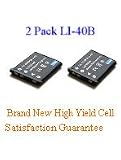 Global Digital 2 Pack Pentax D-LI63, Olympus LI-40B LI-42B Brand New Equivalent 800mAh LithiumIon Camera/Camcorder Battery, Long Lasting cell. It meets or exceeds OEM specifications!