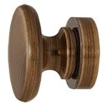 CRL Antique Bronze Traditional Style Single-Sided Door Knob by CR Laurence