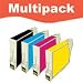 A Set of 4 Latest Version Compatible Ink Cartridges for Epson DX4000 DX4400 DX7400 DX8400