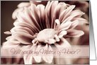 Matron of Honor Invitation Pink Flower Card