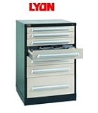 Lyon Counter Height Modular Storage Drawer Cabinet