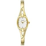 Image of Accurist Gold Plated Stone Set Half Bangle Watch