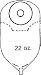 Search : Nu-Hope Laboratories 798635C 11 Inch Convex Oval A Urinary Pouch Pre-Cut 0.75 x 1.5 Inch Opening - Box of 10
