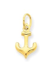 14k Gold Anchor Charm