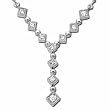 0.20Ct.T.W. Round Brilliant Cut Diamonds, 14Kt. White Gold. Diamond Fashion Necklace