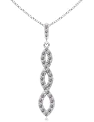 0.82 carats Round Diamond Intertwined Pendant