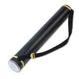 Safco 30531 Telescoping document tube, 24-1/2 to 40, 3-1/2 dia., black tube/clear cap