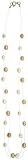 15 Cultured White & Cream Fresh Water Pearl Double Strand Invisible Necklace, w/ Sterling Silver Spring lock, 1/4 (6mm) wide