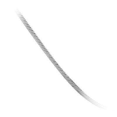 14k White Gold .8mm Snake Chain Necklace - 18\