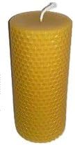 100% Organic and All Natural Raw Beeswax Candle. Naturally Scented by Organic Honey. 5 x 2.25 inch Honeycomb Pillar, 42hr burn time.