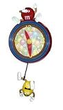 M&M M9WC1 Pendulum Wall Clock (Red)