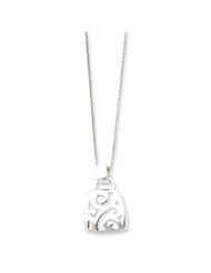 Sterling Silver Fancy Pendant w/ 18" Chain