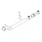 aFe 49-44027 MachForce XP Race Pipe DPF-Delete 409 SS Exhaust System (4 Tube)... by aFe