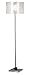 Kenroy Home 20963BS Cordova Floor Lamp, Brushed Steel with Graphite Accents