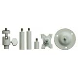VideoSecu Wall Ceiling Mount Bracket for CCTV CCD Box Body Camera 2-6 inch Adjustable Pan Tilt Bracket 1A2 ~ VideoSecu