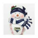 San Diego Padres 2.75" Musical Light Up Snowman Christmas Ornament - MLB Baseball