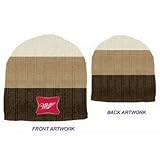 MILLER ALCOHOL BEER TAN BROWN CREAM SKULL CAP BEANIE