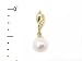 Akoya Pearl Pendant with Diamond in 14K Yellow Gold