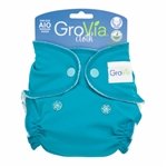 GroVia Organic Cotton Newborn All In One (AIO) Diaper - Surf