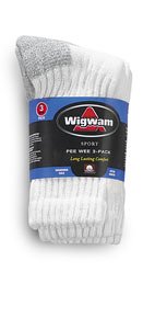 Wigwam Pee Wee 3-Pack Youth Crew Sock - S1029 - Made in USA
