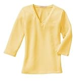 Port Authority - Ladies 3/4 Sleeve V-Neck T-Shirt Banana1X
