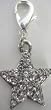 Swarovski Hearts and Stars Dog Collar Charms-CLEAR STAR