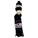 "I HEART ROCK" PRINTED SCARF AND HAT SET