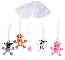 Childrens Toyshop  Toys : Farm Animal Paratroopers - 12 pieces