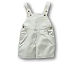 Infant Khaki Twill Shortall With Snap Crotch